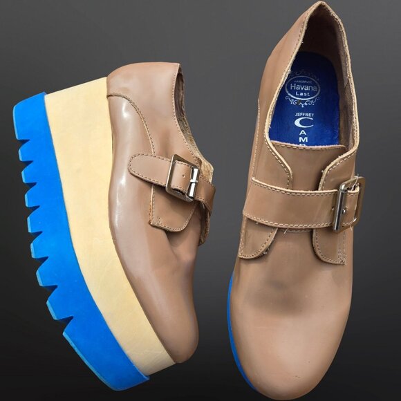 Platform Loafers with Blue Soles - Picture 2 of 8